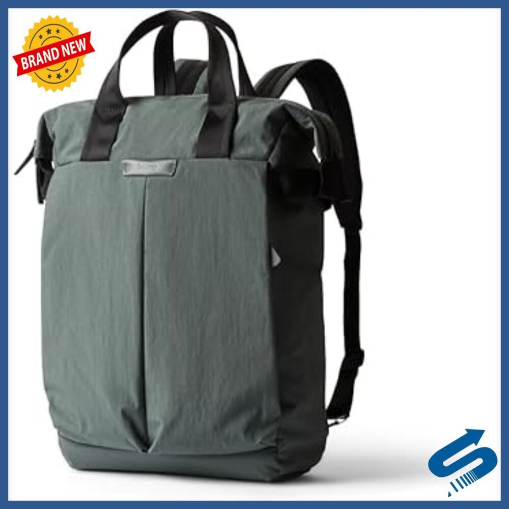 Water-Resistant Convertible Backpack Tote Bag with Laptop Sleeve